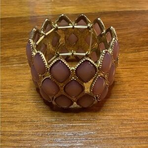 Pink Boho Style Stretch Bracelet